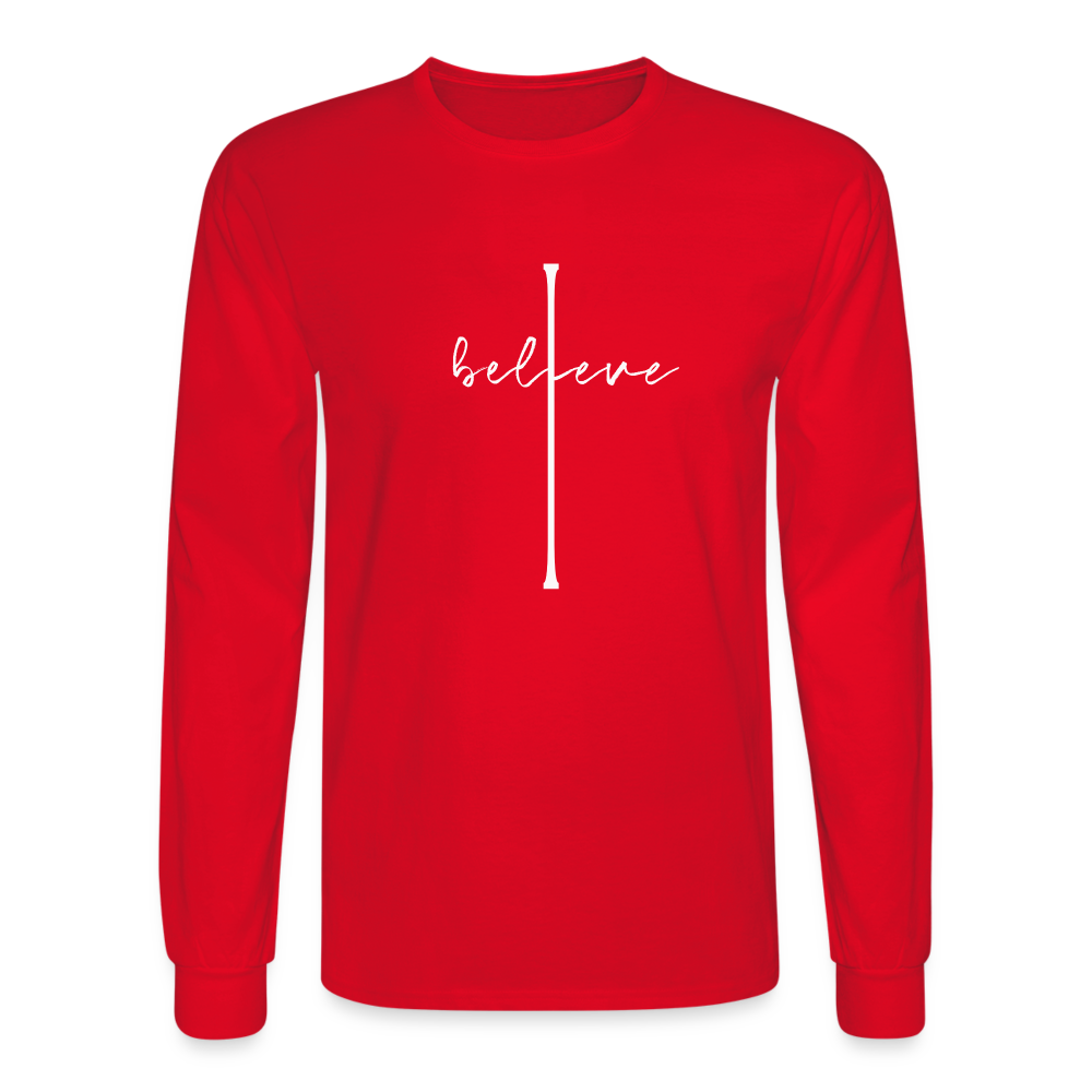 I Believe - Men's Long Sleeve T-Shirt - red