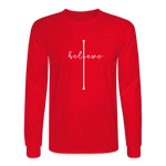 I Believe - Men's Long Sleeve T-Shirt - red