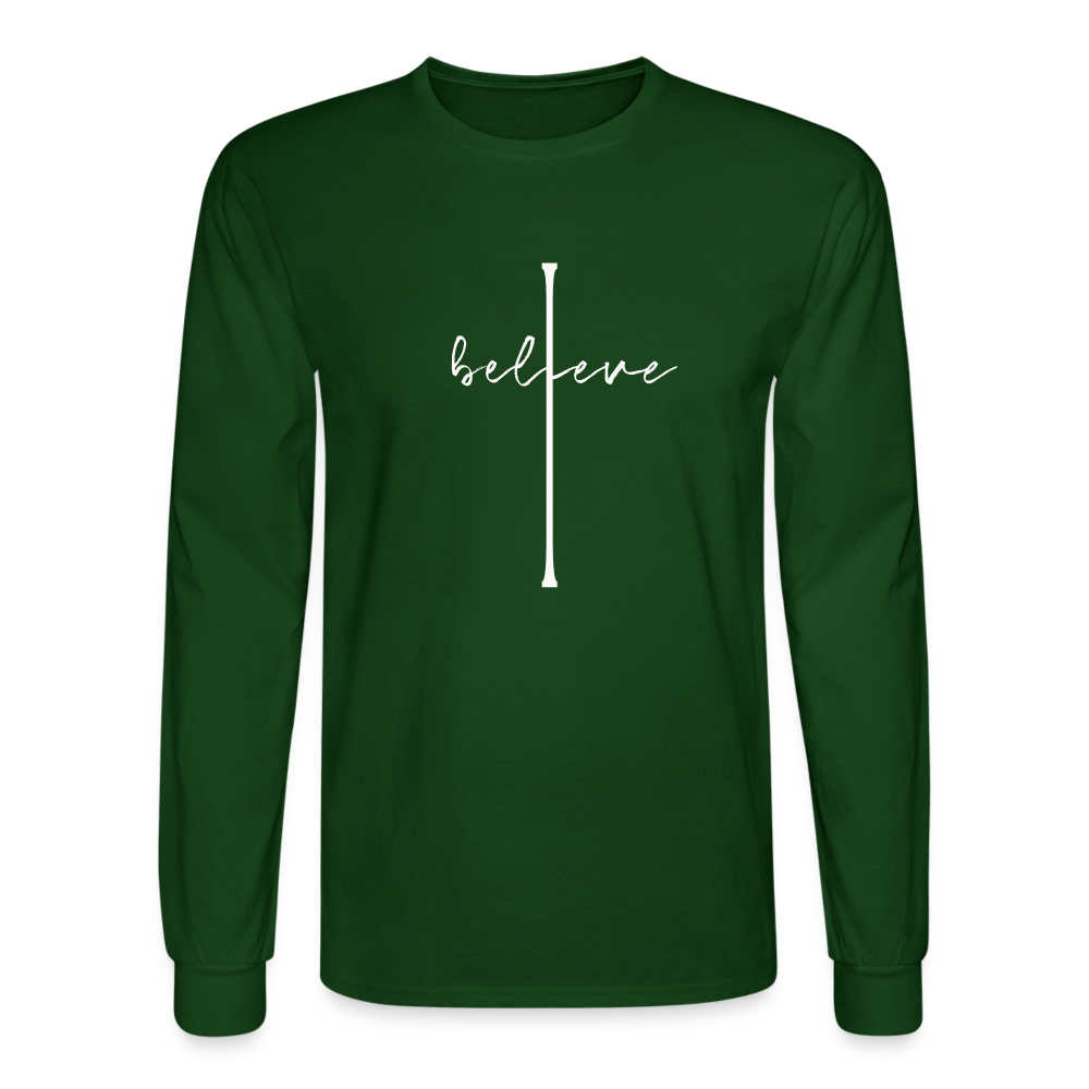 I Believe - Men's Long Sleeve T-Shirt - forest green