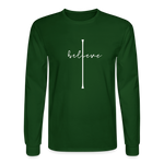 I Believe - Men's Long Sleeve T-Shirt - forest green