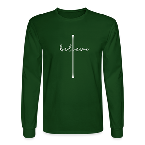 I Believe - Men's Long Sleeve T-Shirt - forest green