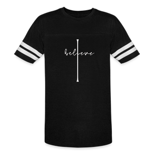 I Believe - Vintage Sport T-Shirt - black/white