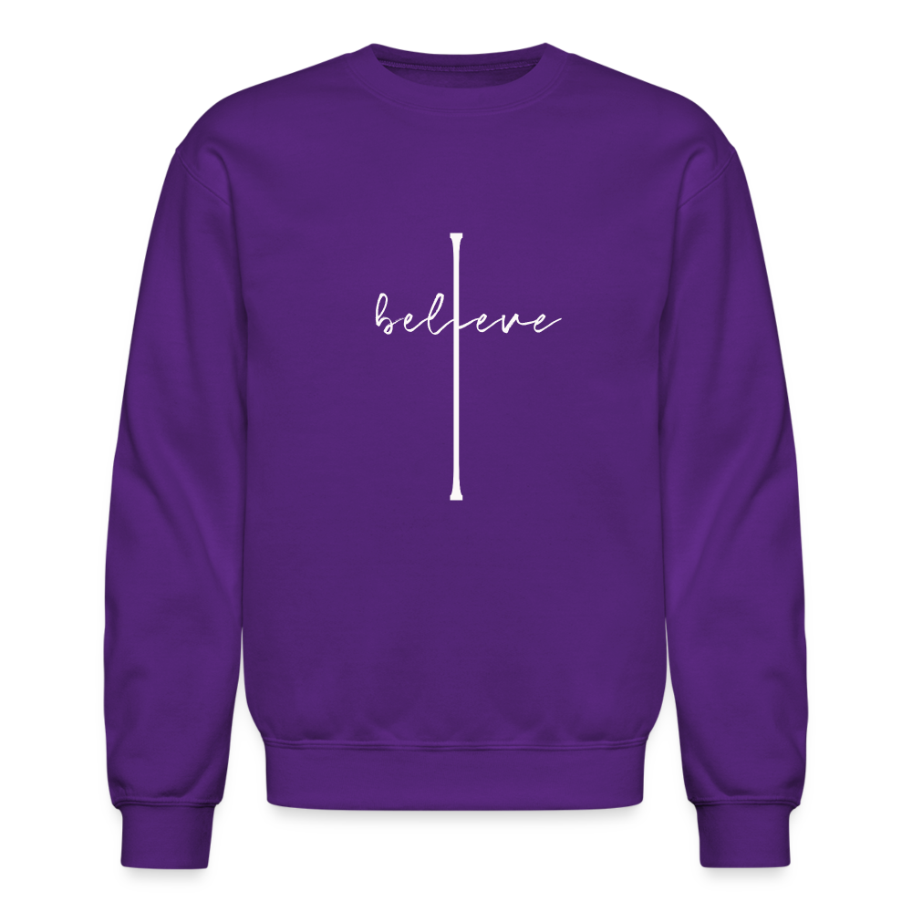 I Believe - Crewneck Sweatshirt - purple