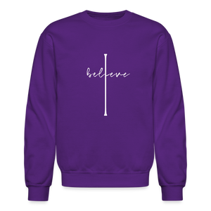 I Believe - Crewneck Sweatshirt - purple