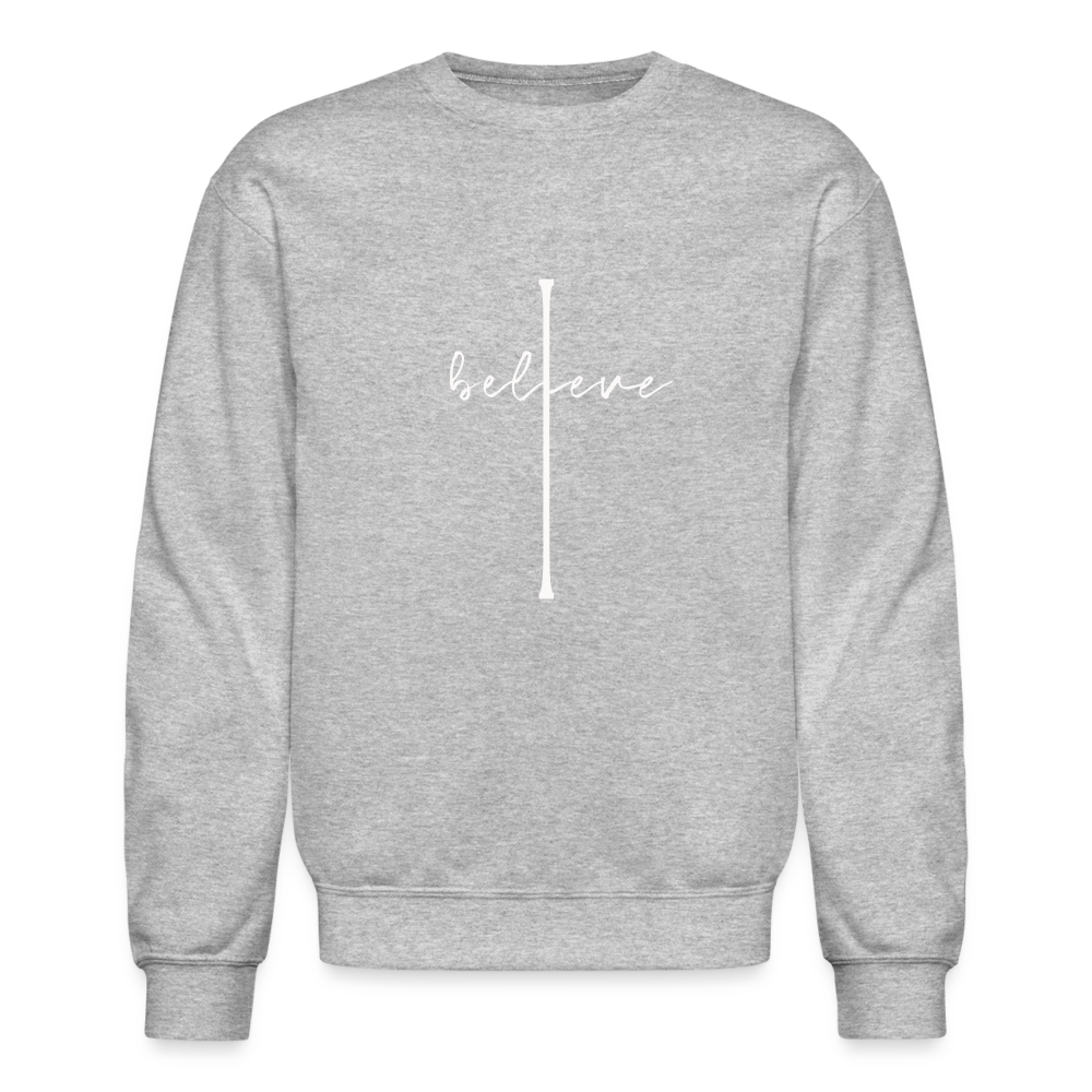 I Believe - Crewneck Sweatshirt - heather gray