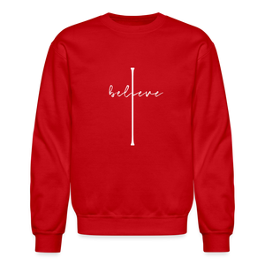 I Believe - Crewneck Sweatshirt - red
