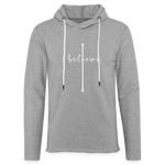 I Believe - Unisex Lightweight Terry Hoodie - heather gray