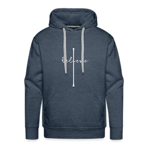 I Believe - Unisex Premium Hoodie - heather denim