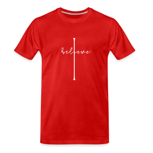 I Believe - Men’s Premium Organic T-Shirt - red