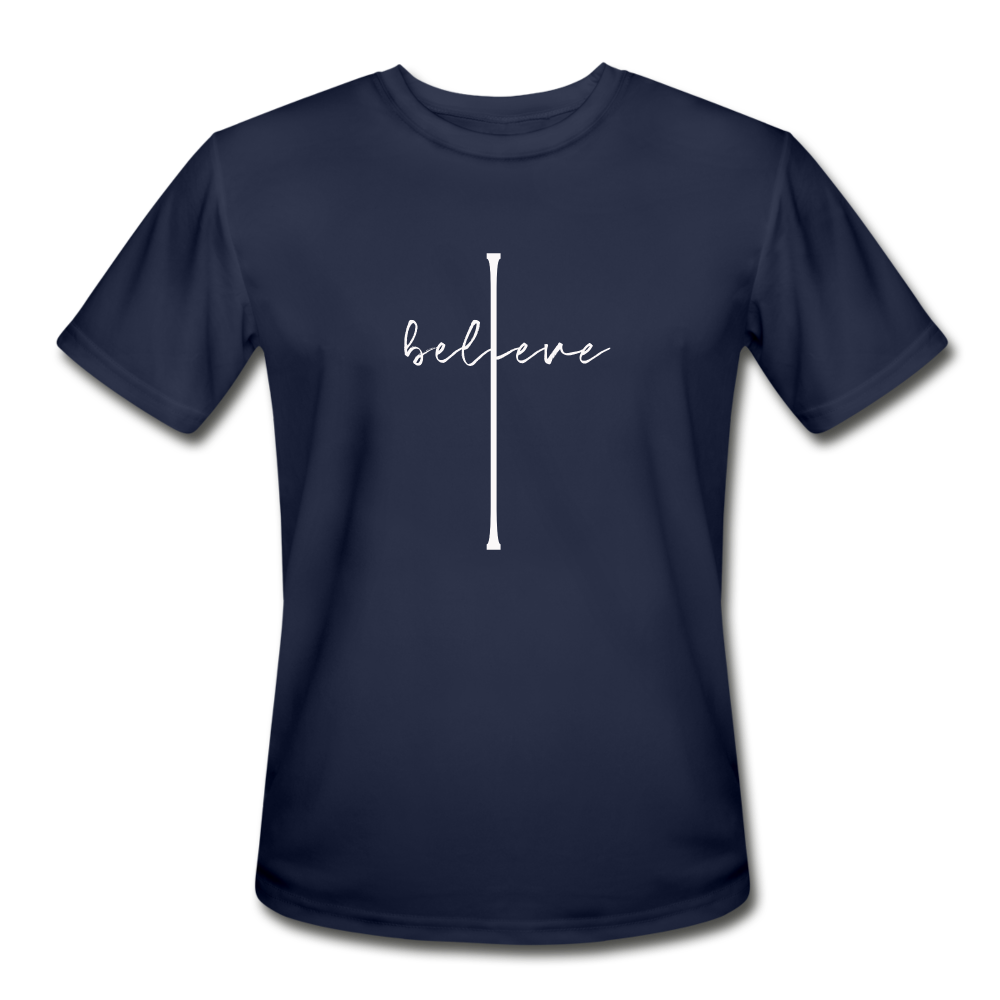 I Believe - Men’s Moisture Wicking Performance T-Shirt - navy