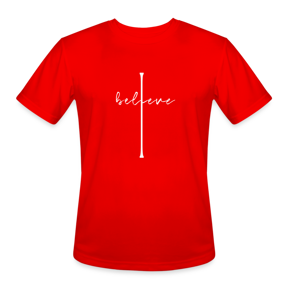 I Believe - Men’s Moisture Wicking Performance T-Shirt - red