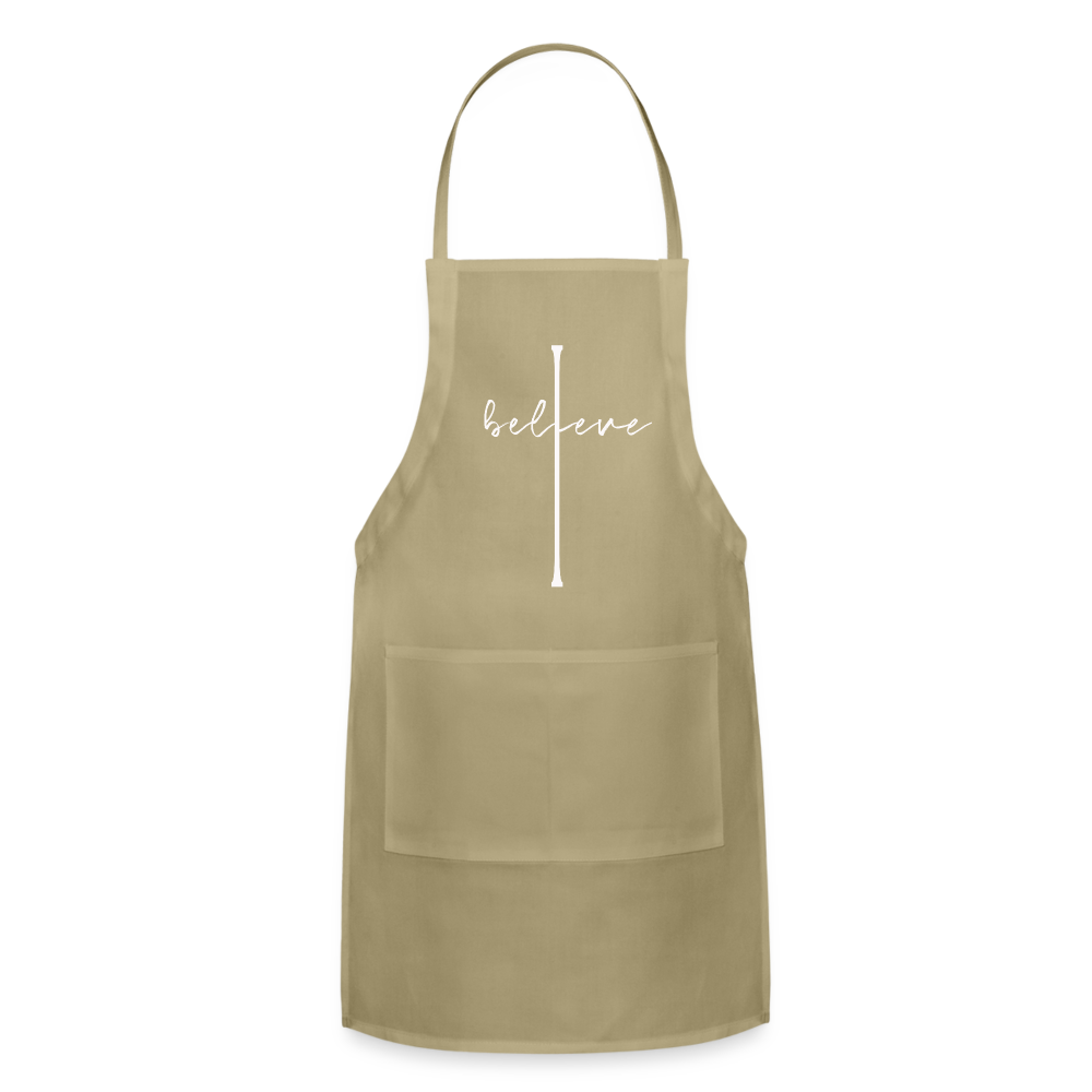 I Believe - Adjustable Apron - khaki