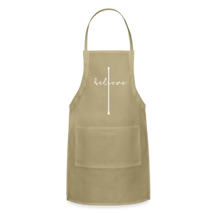 I Believe - Adjustable Apron - khaki