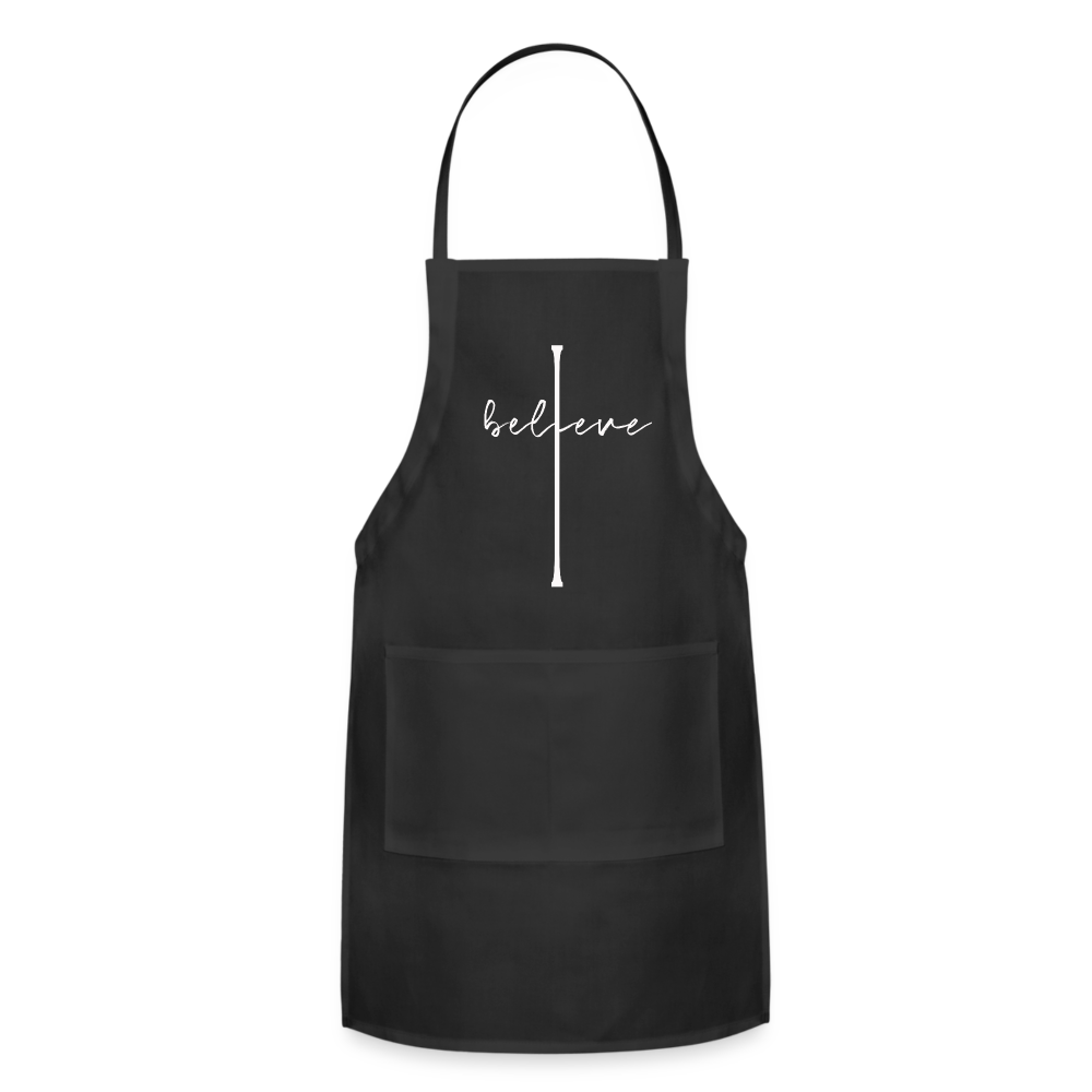 I Believe - Adjustable Apron - black