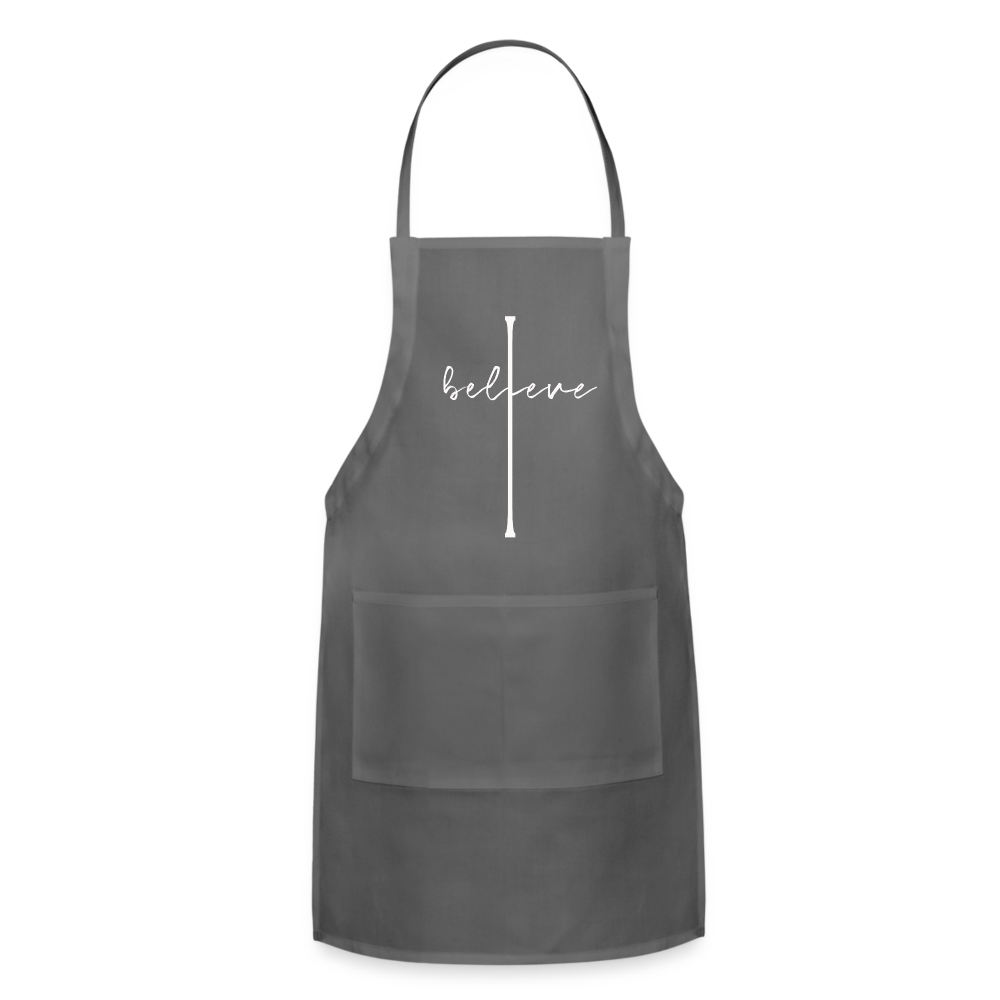I Believe - Adjustable Apron - charcoal