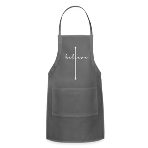 I Believe - Adjustable Apron - charcoal
