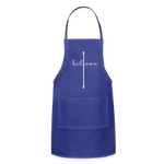 I Believe - Adjustable Apron - royal blue