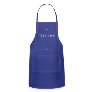I Believe - Adjustable Apron - royal blue