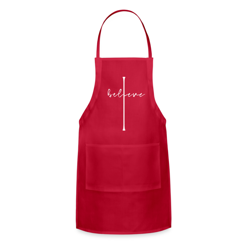 I Believe - Adjustable Apron - red