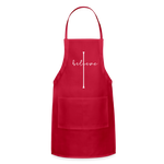 I Believe - Adjustable Apron - red