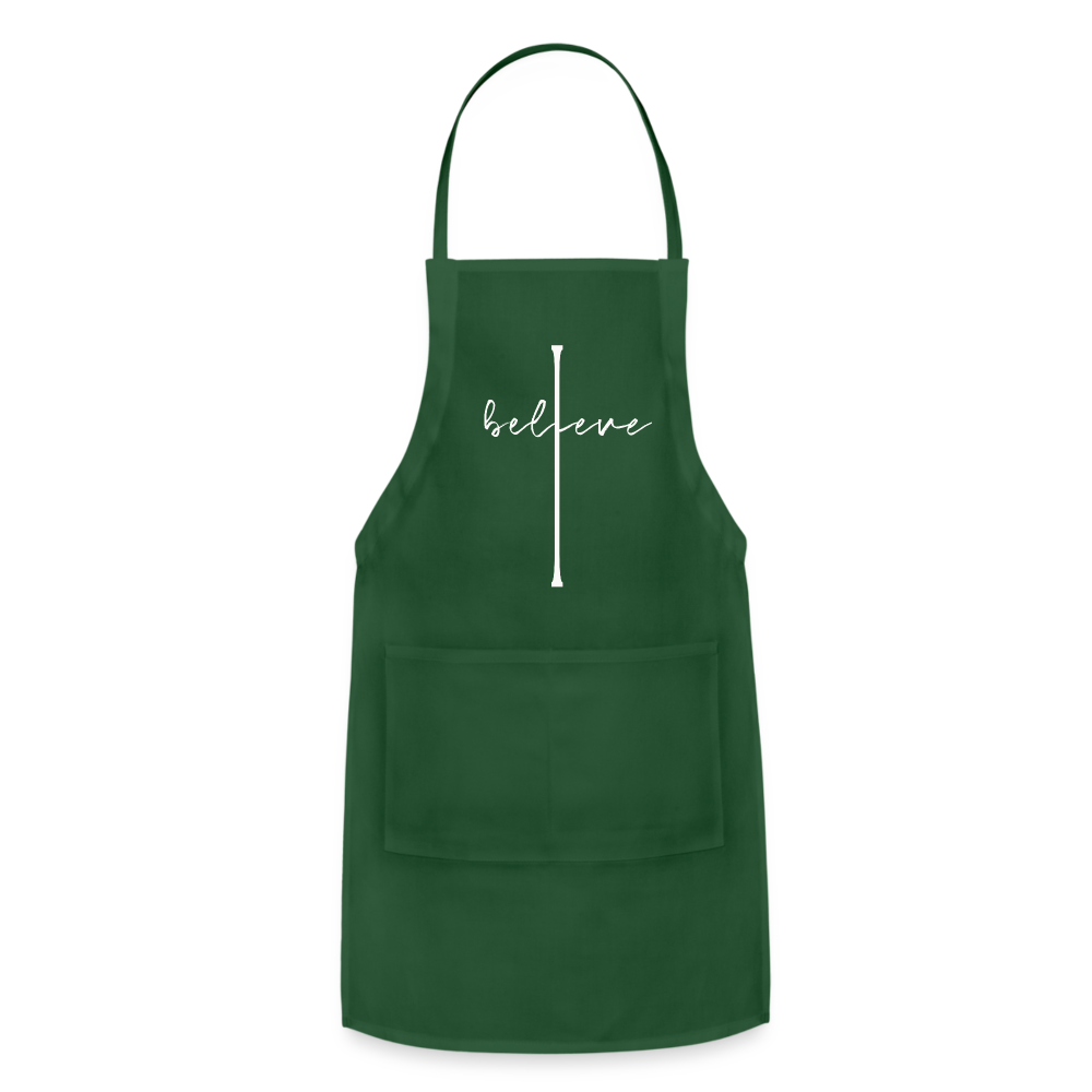 I Believe - Adjustable Apron - forest green