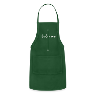 I Believe - Adjustable Apron - forest green