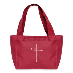 I Believe - Lunch Bag - red