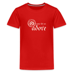 O Come Let Us Adore - Kids' Premium T-Shirt - red
