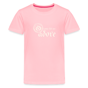 O Come Let Us Adore - Kids' Premium T-Shirt - pink