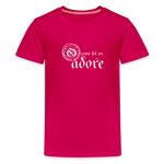 O Come Let Us Adore - Kids' Premium T-Shirt - dark pink