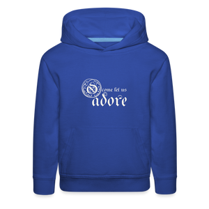 O Come Let Us Adore - Kids‘ Premium Hoodie - royal blue