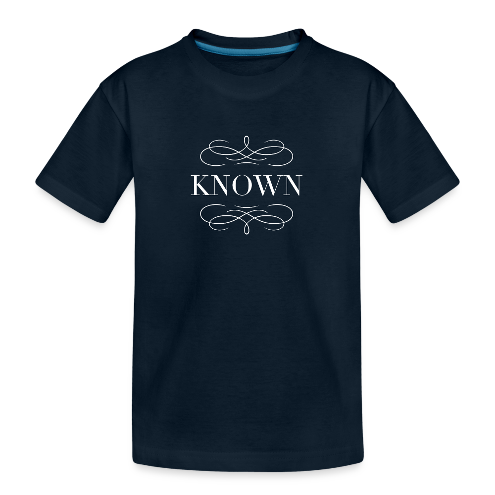 Known - Kid’s Premium Organic T-Shirt - deep navy