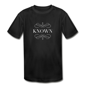 Known - Kids' Moisture Wicking Performance T-Shirt - black