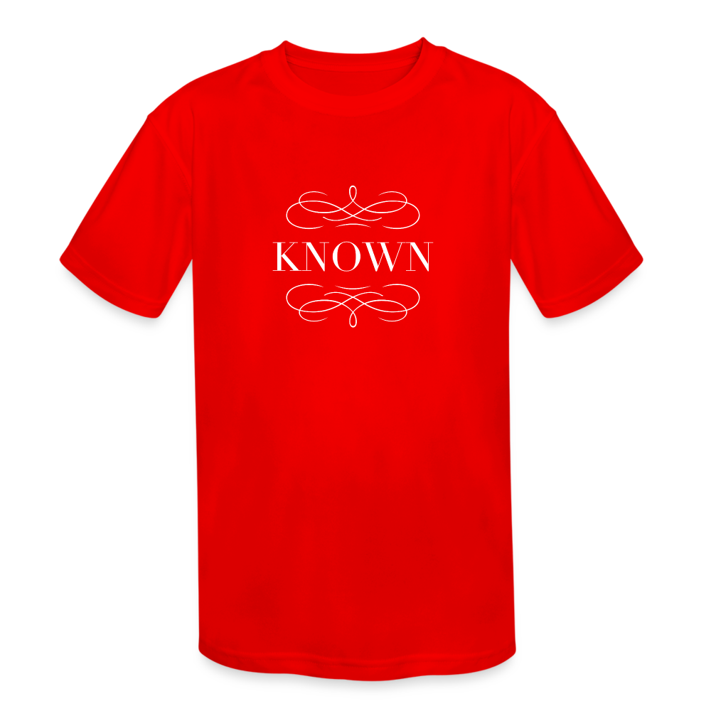 Known - Kids' Moisture Wicking Performance T-Shirt - red