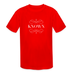 Known - Kids' Moisture Wicking Performance T-Shirt - red