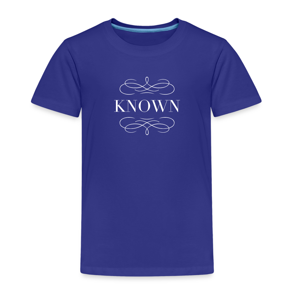 Known - Toddler Premium T-Shirt - royal blue