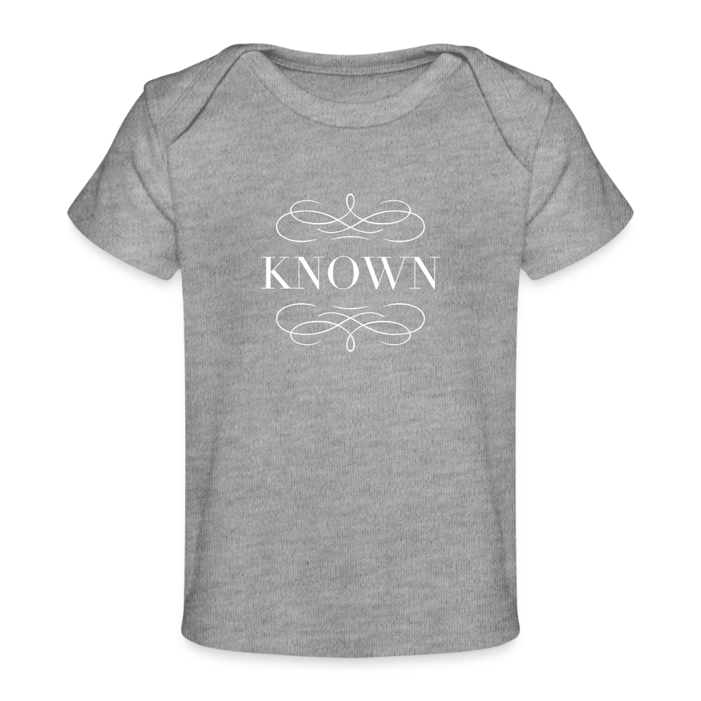 Known - Organic Baby T-Shirt - heather grey