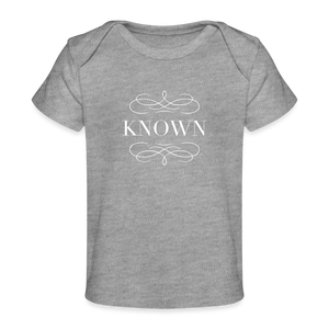 Known - Organic Baby T-Shirt - heather grey