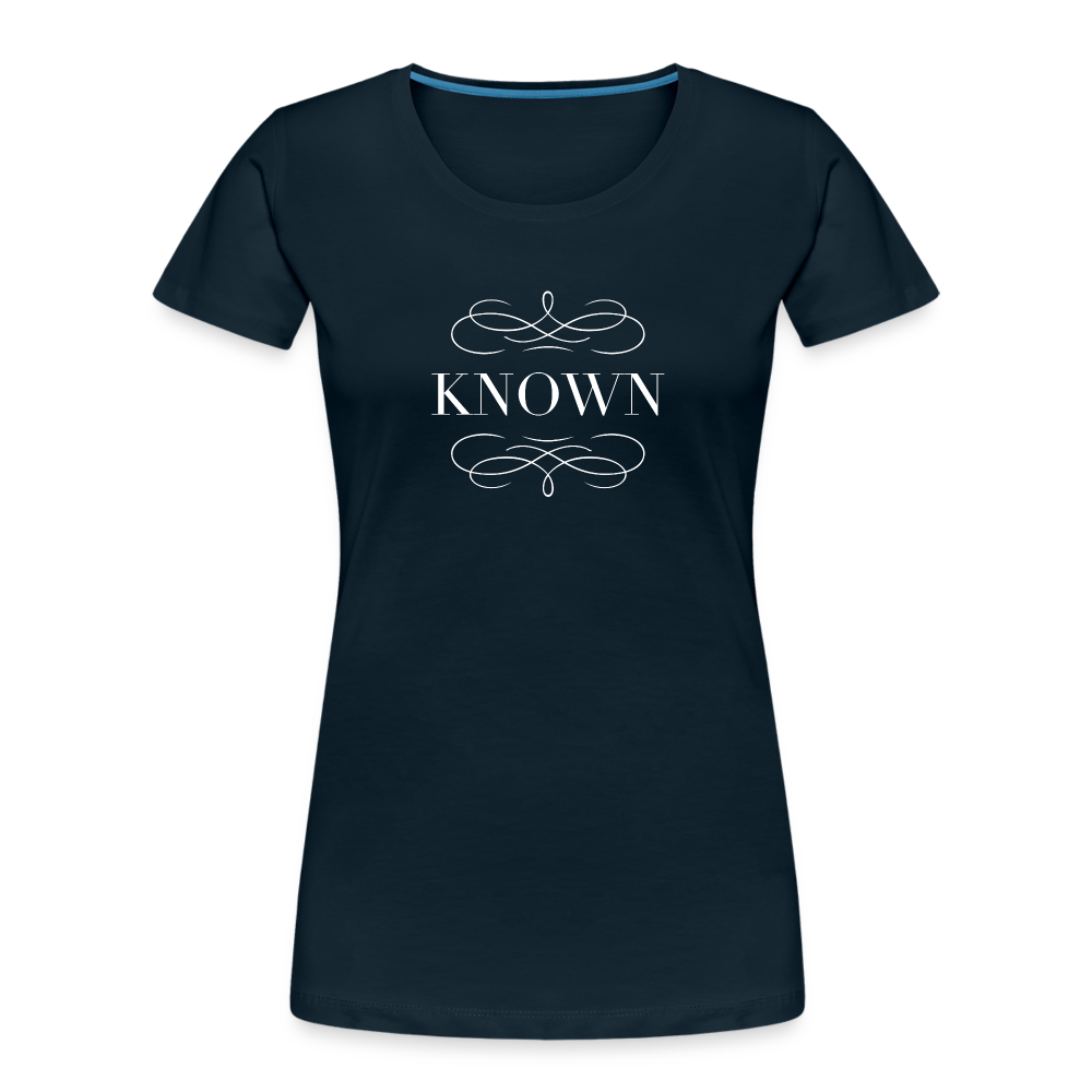Known - Women’s Premium Organic T-Shirt - deep navy