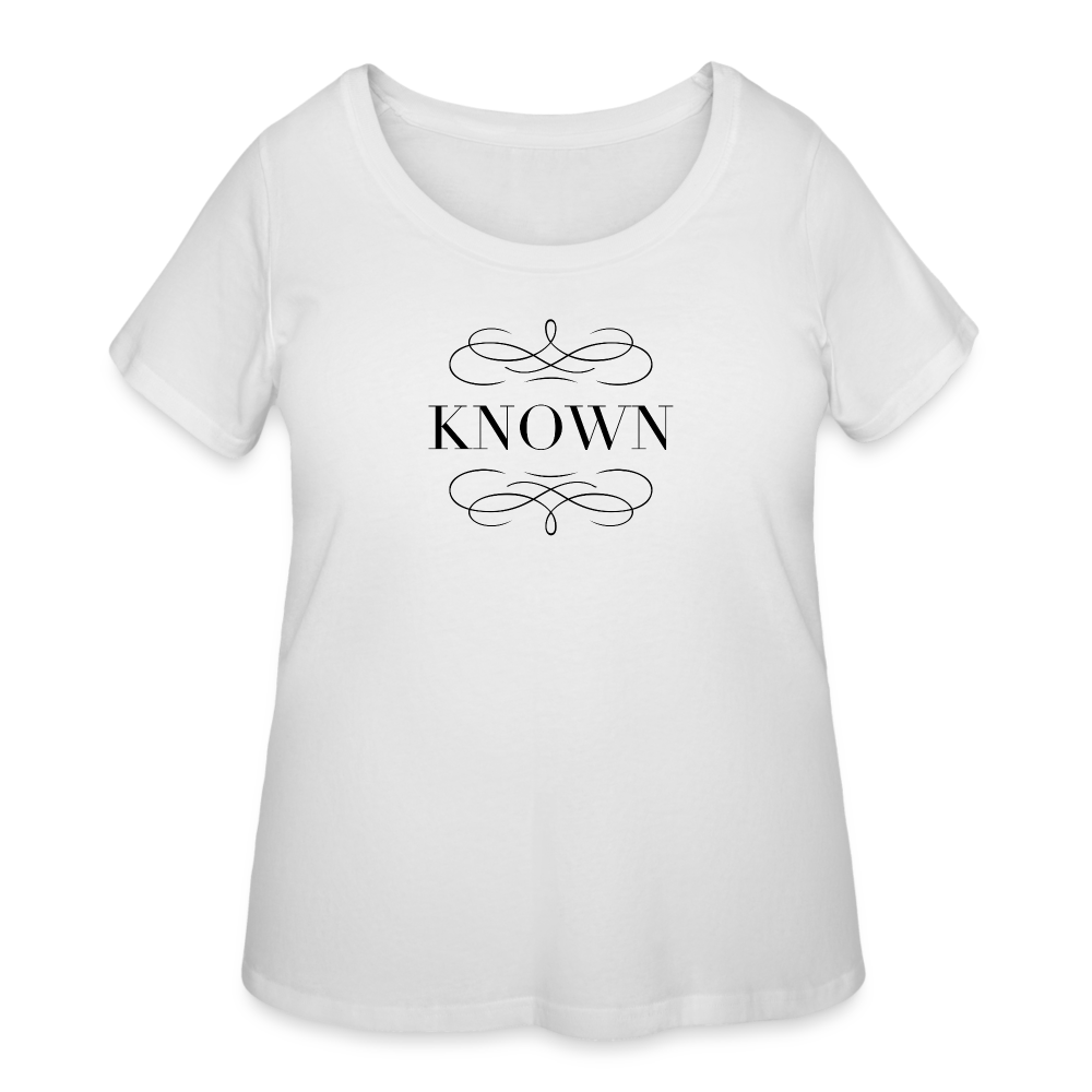 Known - Women’s Curvy T-Shirt - white