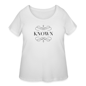 Known - Women’s Curvy T-Shirt - white