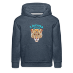 Lioness of God - Kids‘ Premium Hoodie - heather denim