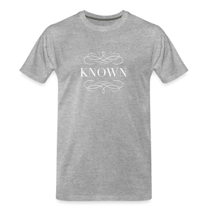 Known - Men’s Premium Organic T-Shirt - heather gray
