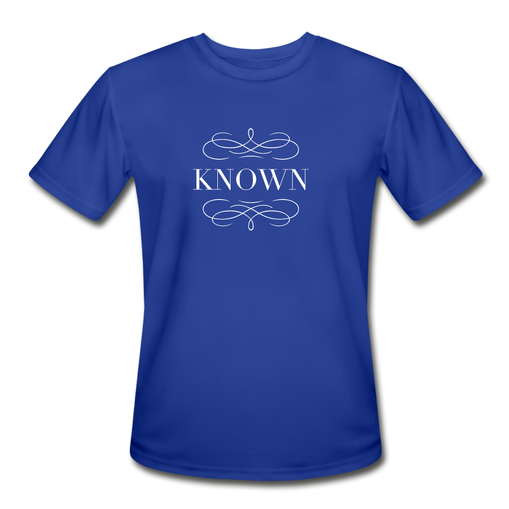 Known - Men’s Moisture Wicking Performance T-Shirt - royal blue