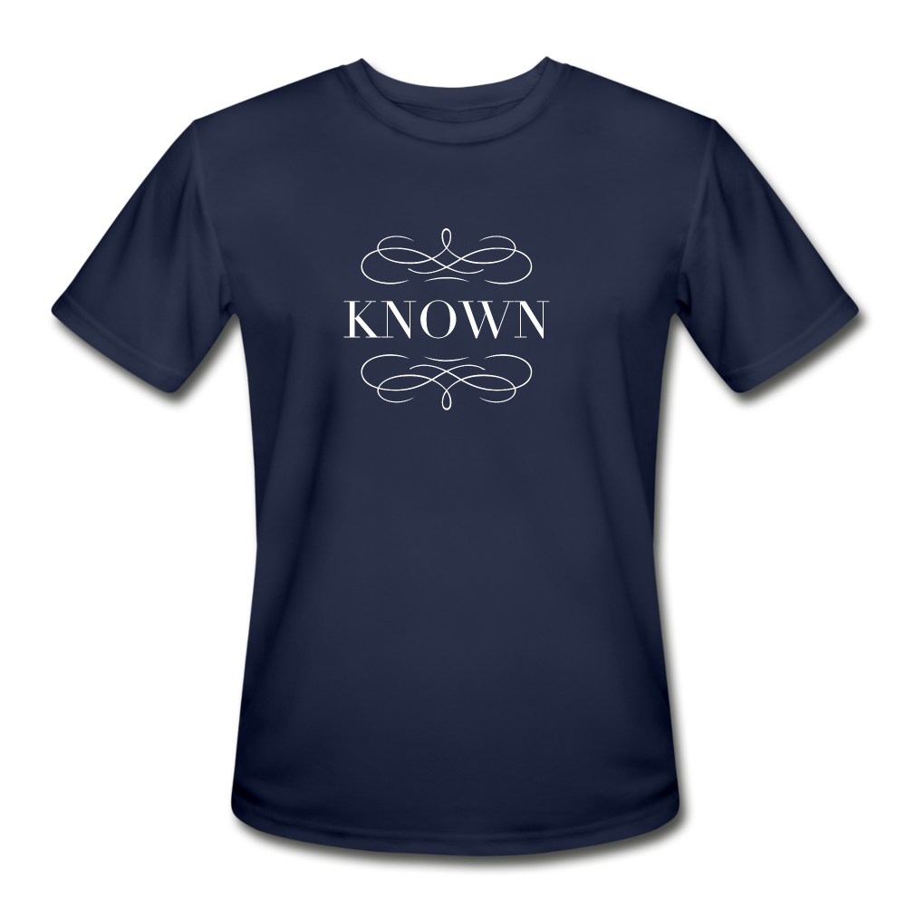 Known - Men’s Moisture Wicking Performance T-Shirt - navy
