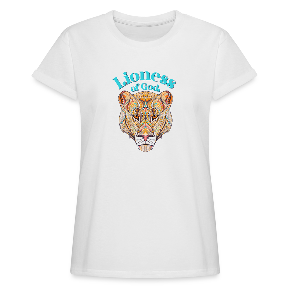 Lioness of God - Women's Relaxed Fit T-Shirt - white