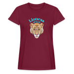 Lioness of God - Women's Relaxed Fit T-Shirt - burgundy