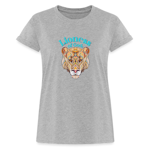 Lioness of God - Women's Relaxed Fit T-Shirt - heather gray