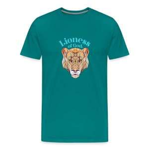 Lioness of God - Unisex Premium T-Shirt - teal