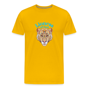 Lioness of God - Unisex Premium T-Shirt - sun yellow